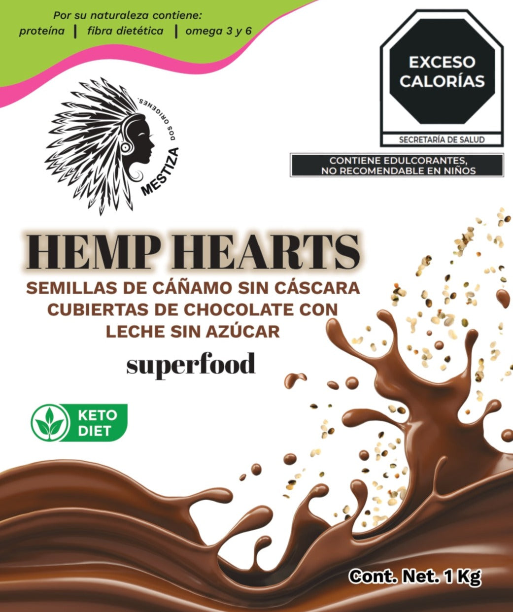 Hemp Hearts | Chocolate con leche 1000