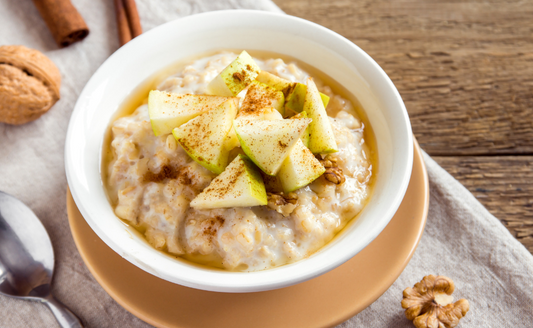 Avena con Manzana y Hemp Hearts de Chocolate