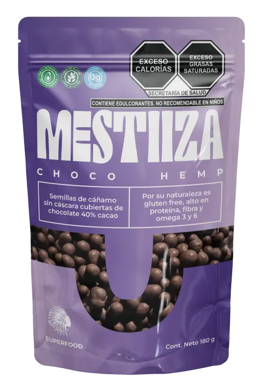 Hemp Hearts cubiertas de chocolate amargo